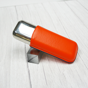 Étui de voyage à Double cigare en acier inoxydable avec étiquette personnalisée de qualité supérieure avec housse en cuir PU - Product Image 6