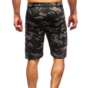 Short de survêtement athlétique d'été pour hommes avec logo personnalisé Short de survêtement d'été unisexe avec poches latérales imprimées - Product Image 4