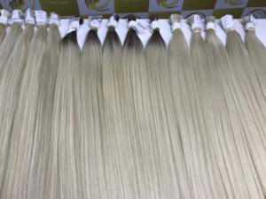 Extensions de cheveux humains vietnamiens en vrac Double Drawn HD Lace Straight Body Wave Curl in Blonde Color Water Wave Style - Product Image 1