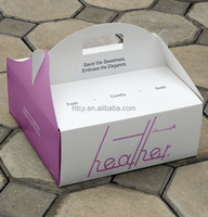 Boîte à pâtisserie, biscuits, gâteaux, beignets, desserts, à emporter, écologique, jetable, avec poignée, recyclable, impression de logo personnalisée