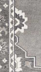 Alfombra de lana Beige de Anatolia Vintage, corredor Oushak Floral anudado a mano para cocina, alfombras y juegos de área turca - Product Image 4