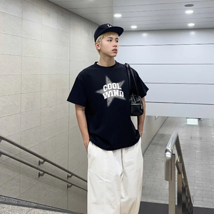 ODM OEM T-shirt unisexe oversize Boxy tissu gaufré respirant écologique séchage rapide imprimé brodé personnalisé grande taille - Product Image 5