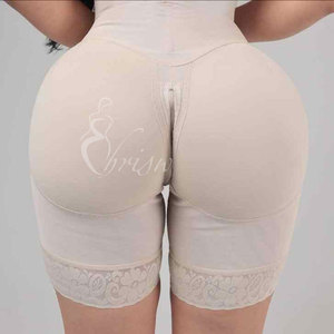 Gaine <span class=keywords><strong>de</strong></span> <span class=keywords><strong>liposuccion</strong></span> post-opératoire mi-cuisse avec bretelles rembourrées, vente en gros, gaine amincissante post-opératoire avec fermeture éclair latérale pour couvrir la poitrine - Product Image 4