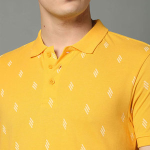Camiseta informal de golf con cuello vuelto para hombre de la mejor calidad, diseño personalizado, Manga corta sólida estampada de algodón 100% - Product Image 2