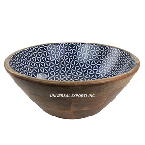Bol à salade en bois de luxe nouveauté bol à sucre fait à la main taille personnalisée nouveau bol de service en bois - Product Image 1