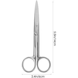 Ciseaux de chirurgien Ciseaux chirurgicaux professionnels en acier inoxydable Instruments vétérinaires de premiers secours avec pince pour procédures médicales Instruments chirurgicaux - Product Image 5