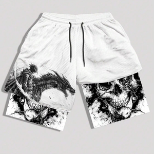 Men's Unisex Athletic Shorts 100% Cotton Solid Eco-Friendly Breathable Quick Dry Compression High Streetwear - Product Image 1