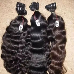 Extensión de cabello indio de grado 12A, pelo indio sin enredos de la india, caída y nueces, tejido de cabello gratis de la india - Product Image 1