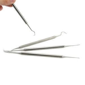 Instrumento de escalador de explorador de sonda Dental de doble gancho, herramienta de limpieza endodóntica Oral de acero inoxidable, equipo quirúrgico - Product Image 1