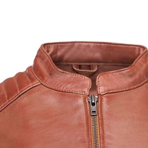 Chaqueta Bomber corta de Invierno para mujer 2025, moda de calidad, satén, cuero PU, cuello levantado, cierre de cremallera, algodón transpirable rápido - Product Image 4