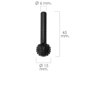 Fresa Rotativa per Legno Sferica O/ 15 mm. Per Trapano / Fresatrice - Product Image 2