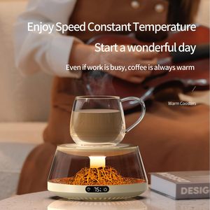 Chauffe-tasse intelligent avec réglage de la température, lumière volcanique colorée, chauffe-tasse coloré - Product Image 4
