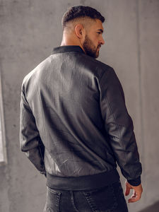 Chaqueta de Cuero Genuino al por Mayor para Hombre, Chaqueta de Motociclista Ajustada, Moderna, Forrada de Lana, Gruesa, para Primavera, Otoño e Invierno - Product Image 3