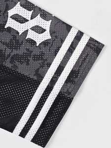 Camiseta de fútbol americano de gran tamaño de malla con cuello en V Hip Hop Streetwear Camiseta con estampado de números transpirable de manga corta para hombres al por mayor - Product Image 4