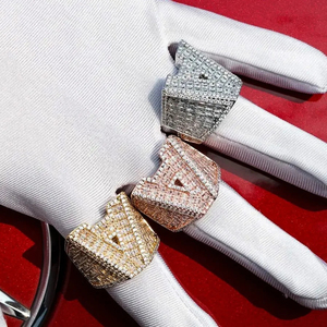 Anillo de Hip Hop de diamante cultivado Leb de corte Baguette y redondo de Plata de Ley 925 más vendido para hombres, joyería fina recién llegada - Product Image 3