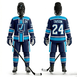 Women Ice Hockey Uniform 240 GSM Premium Polyester Mesh Dark Green Red <b>White</b> <b>Panel</b> Design Custom Embroidery Logo - Product Image 2