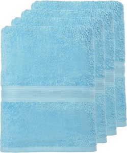 Juego de toallas de baño de 4 piezas de algodón Premium con logotipo personalizado Toallas de spa de hotel suaves y duraderas para uso doméstico Exportación al por menor Etiqueta privada - Product Image 4