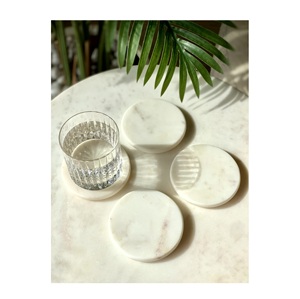 Sous-verre en marbre hexagonal tendance, prix avantageux, fabricant indien, pour le bureau, la maison, le mariage, la table, le service de café - Product Image 1