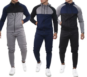 Velour Velvet Tracksuit <b>Navy</b> Slim Fit Biker Mens Winter Warm Comfortable Pajamas Hooded Thick Men's Bottoms Soft Home Suit - Product Image 4
