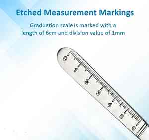Precios competitivos con bisturí de acero inoxidable de calidad superior #3 Fuente de alimentación manual mango graduado con escala de regla - Product Image 3