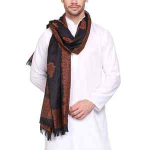 Men's Elegant Wool <b>Shawl</b> Winter Warm Soft Breathable Solid Traditional <b>Wrap</b> - Product Image 3