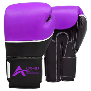 Gants de MMA professionnels avec logo personnalisé Gants de boxe en cuir personnalisés pour l'entraînement de Muay Thai - Product Image 4