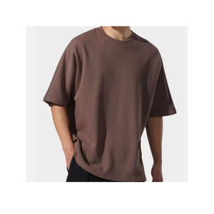Camiseta de algodón de gran tamaño para hombre, cómoda, informal, holgada, suave, transpirable, para uso diario - Product Image 6