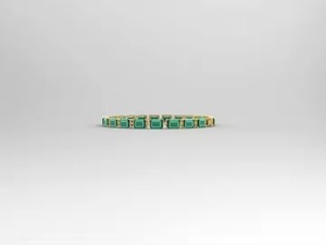 สร้อยข้อมือเพชรโมอิสสีเขียวมรกต14K สำหรับผู้หญิงชุดง่ามคลาสสิกไม่เหมือนใครกำไลข้อมือรัศมีดีไซน์คลาสสิกไม่เหมือนใคร - Product Image 2