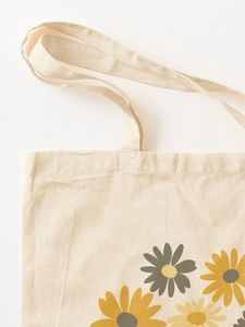 Custom Eco-Friendly Recycled Canvas Tote Bags for Everyday Use <b>Positive</b> Symbols for Shopping - Product Image 4