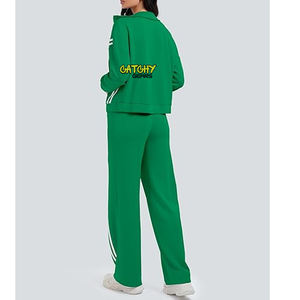 Vente en gros d'ensemble de survêtements personnalisés pour femmes ensemble de survêtement de sport pour femmes ensemble de haut à manches longues et de jogging pour femmes - Product Image 6