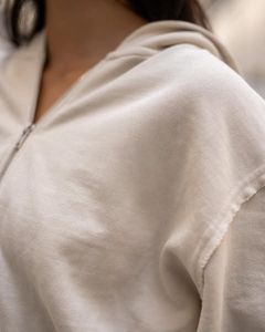 Streetwear d'été pour femmes meilleure vente 2 pièces ensemble short à séchage rapide qualité fermeture éclair veste courte genou Shorts gland couleur unie - Product Image 5