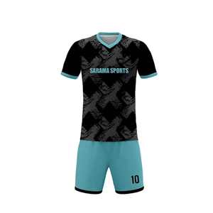 Ensemble de maillots de football unisexe de haute qualité, fabrication sur mesure, vente en gros, uniforme de football d'hiver/d'été, directement du Pakistan - Product Image 2