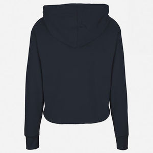 Sudadera Deportiva Corta de Felpa para Mujer, Holgada, con Mangas Largas Abullonadas, Informal, para Hacer Ejercicio, Sudadera con Capucha Corta para Mujer - Product Image 4