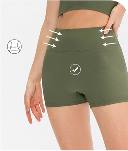 Vente en gros de short motard taille haute élastique et respirant pour femmes vêtements de sport sans couture pour la gym et le fitness - Product Image 3