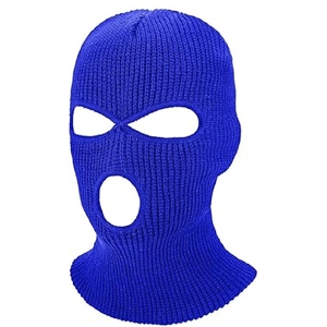 Cagoule à trois trous pour hommes et femmes, couvre-chef d'hiver chaud pour sports de plein air et streetwear à la mode - Product Image 2