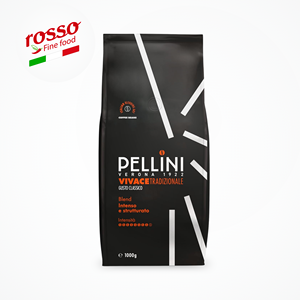 Café Molido Pellini Caffe S.p.A. Tostado Italiano, Mezcla Arábica Robusta, Sabor Dulce, Paquete de 1 kg para Espresso Profesional/Automático - Product Image 1