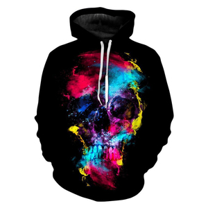 Sudadera con Capucha para Hombre, Invierno, Impresión Serigráfica, 100% Poliéster, Impermeable, Estilo Urbano, OEM, 2 Piezas - Product Image 2
