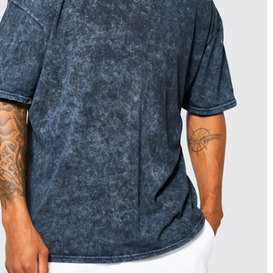 T-shirt de luxe en mélange de viscose de bambou et coton biologique, livraison sans droits de douane au Canada, t-shirt vierge délavé à l'acide - Product Image 5
