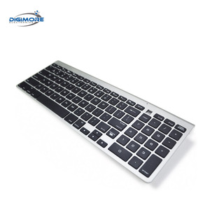 Teclado inalámbrico multidispositivo con diseño de Mac, diseño de tijera, teclado numérico, nuevo inglés, italiano, ruso, hebreo, idiomas del Reino Unido, uso de escritorio - Product Image 1