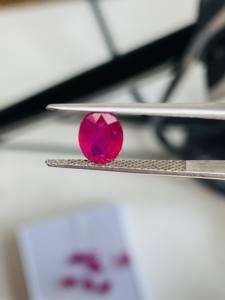 พลอยทับทิมธรรมชาติ 8 เม็ด ผ่านการอบความร้อน ทรงรี คุณภาพ AAA ความเงางามสมบูรณ์แบบ สีแดง สำหรับทำเครื่องประดับ ได้รับการรับรองจาก IGI ขนาด 4-7 มม. น้ำหนัก 12.45 กะรัต - Product Image 3