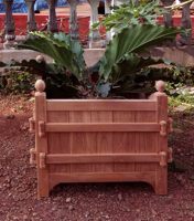 Planteur de jardin en teck naturel de haute qualité, meubles d'extérieur, patio