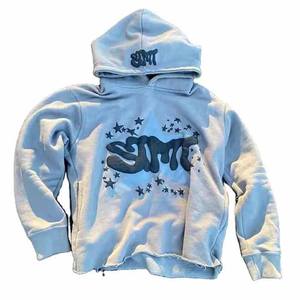 Sudaderas con Capucha Personalizadas con Logotipo Bordado, de Felpa de Algodón, con Estampado Puff, Unisex, Gruesas, Cómodas, Elegantes, Cortas y Holgadas - Product Image 1