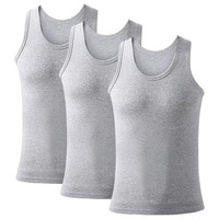 Débardeurs décontractés pour hommes, respirants, sans manches, col rond, anti-transpiration, coupe ajustée, personnalisables, polyester/coton, toutes saisons