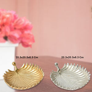 Bol d'affichage de fruits dorés et argentés Assiettes de service décoratives en aluminium pour la maison Bol à dessert Fabricant Usine indienne - Product Image 2