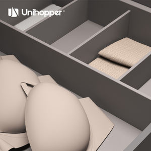 UNIHOPPER MONIKA 2.0 Accessori per Armadio Organizzatore Estraibile con Chiusura Morbida Cassetto in Pelle per Biancheria Intima - Product Image 4