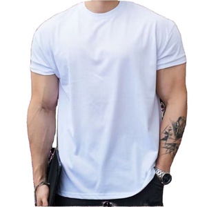 T-shirt de sport décontracté pour homme, séchage rapide, respirant, en coton et élasthanne, maillot de fitness de haute qualité, couleur unie, pour la course à pied - Product Image 2