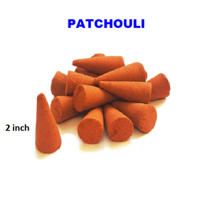 Cônes d'encens patchouli naturels, fourniture en gros de cônes d'encens de meilleure marque cônes d'encens à refoulement (orange) - Product Image 1