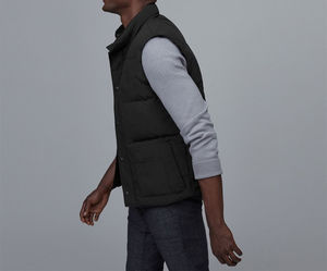 Gilet matelassé coupe-vent personnalisé pour homme, col montant de haute qualité, gilet matelassé d'hiver pour homme, gilet utilitaire respirant - Product Image 4