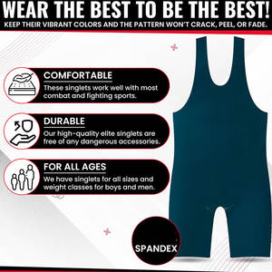 Factory Direct Sale Low MOQ Wrestling Singlets Private Label Customizable Wrestling Singlets - Product Image 2