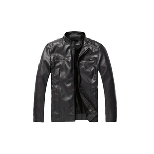 Most Popular Men's <b>Winter</b> <b>Leather</b> <b>Jacket</b> Hooded Windproof Waterproof Plain Dyed Coated High Quality New Design Wholesale - Product Image 3